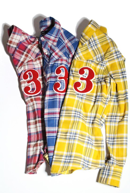 No.3 western check shirt