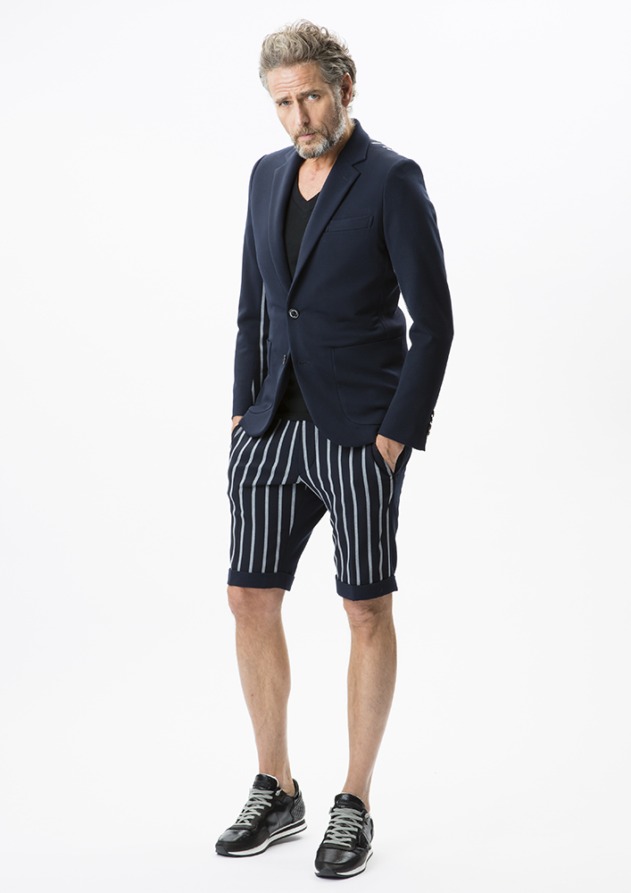 RIB JACKET / RIB TROUSERS SHORTS [30/2 TR 2WAY]