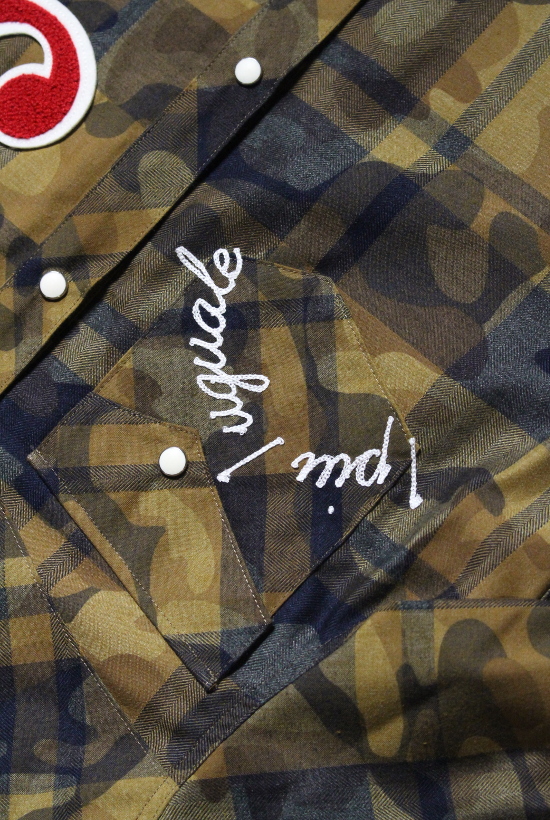 NO3.western shirts”tc check camo”