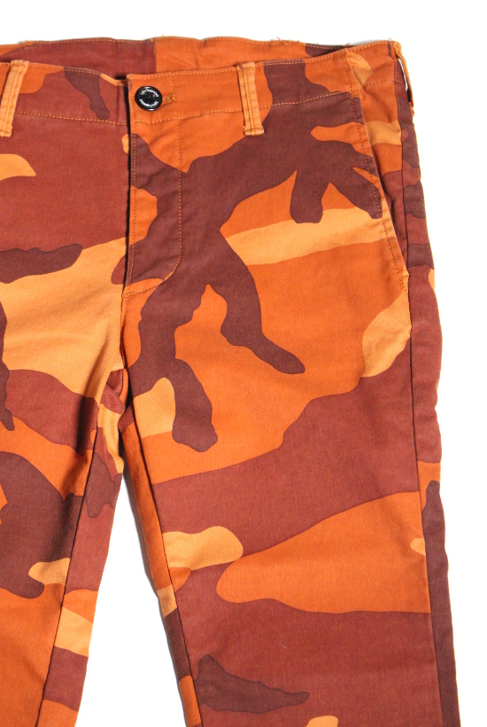 1PIU1UGUALE3:7.5 TAPERED SLACKS”ORIGINAL BIG CAMO STRETCH COTTON”