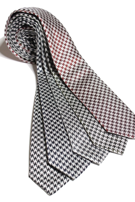 Neck tie　”original houndtooth small slik100″