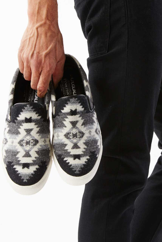 1PIU1UGUALE3 x PENDLETON slip-on