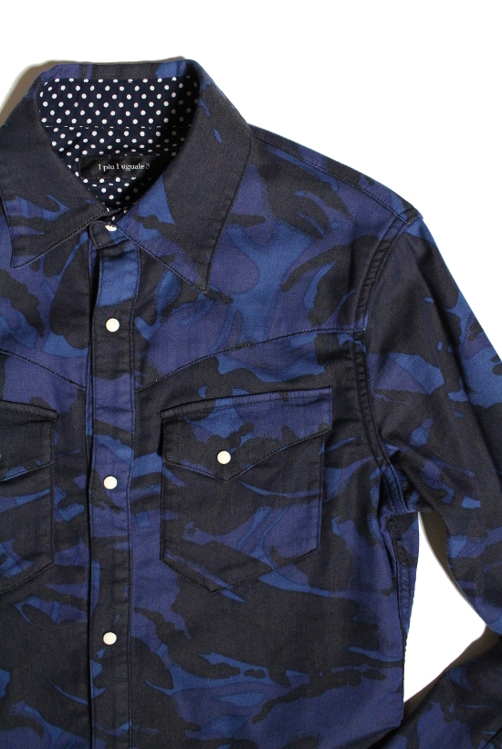 sweat denim western shirt