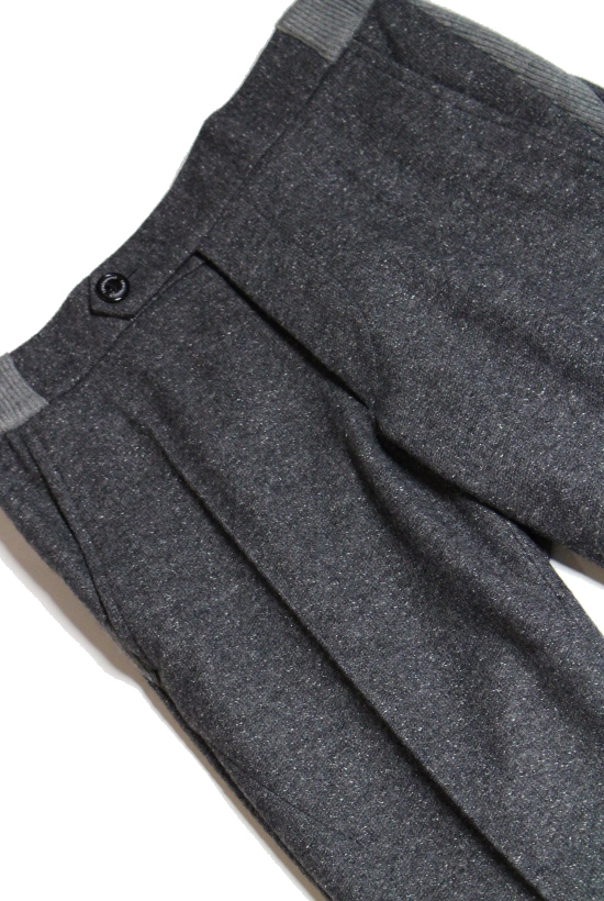 1PIU1UGUALE3 RELAX TAYLOR RIB TROUSERS / SILK NEP JERSEY