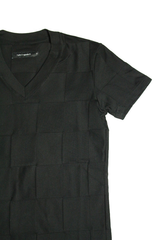 Big checker S/S V-neck