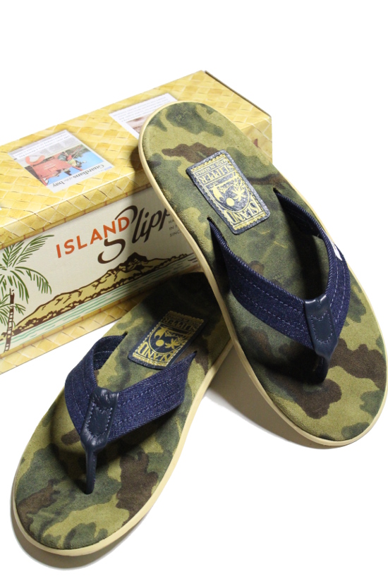 113 Island – suede cow camo / used denim