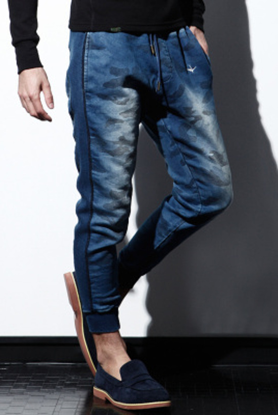 1PIU1UGUALE3 RELAX　JOG DENIM PANTS ~CAMO