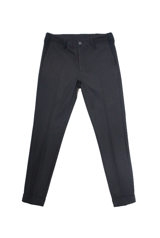 Rib set up series ” RIB TAPERED SLACKS “