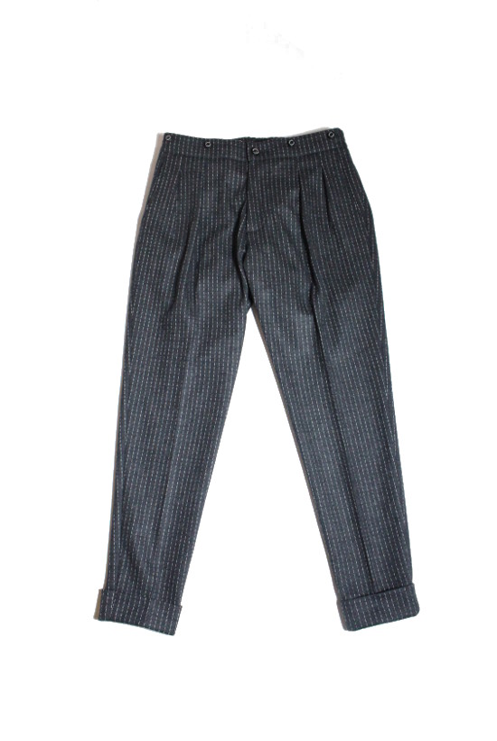 1PIU1UGUALE3:COMPRESSION STRIPE FLANO JERSEY DANDY SLACKS