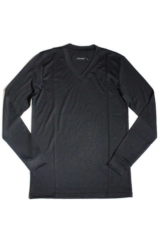 MIDDLE-V BASIC L/S  – FINE WOOL JERSEY –