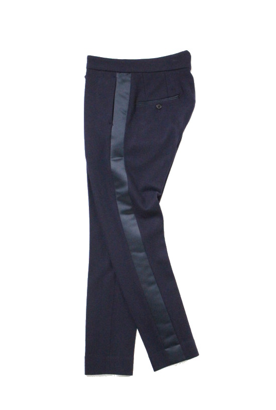 RELAX TUXEDO TROUSERS – Flagship store limited color NAVY –