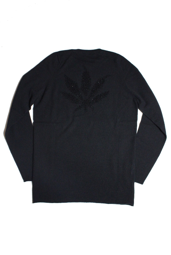 1PIU1UGUALE3 × lucien pellat-finet　“ CREW KNITBACK LEAF ”