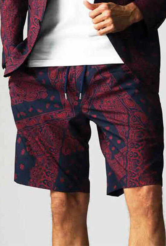 1PIU1UGUALE3 x LEON BANDANA SHORTS LEON7月号掲載商品