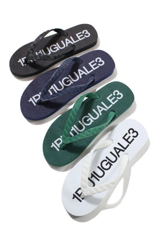 BEACH SANDAL by TSUKUMO – 1PIU1UGUALE3 logo print