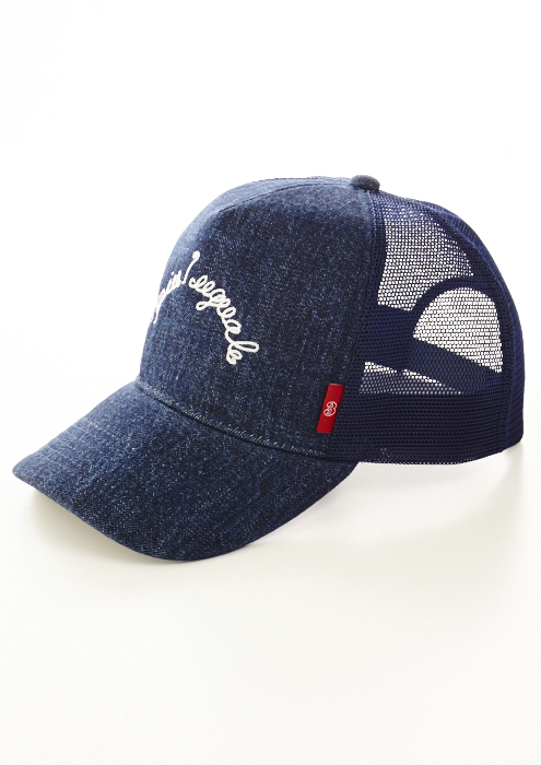 denim mesh cap ［blue used］