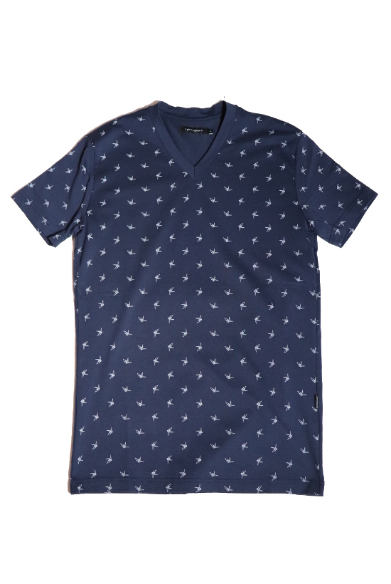 FLAGSHIP STORE LIMITED ORITSURU MONOGRAM S/S V-NECK T