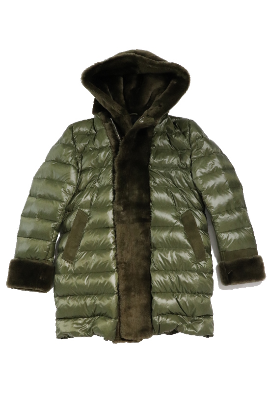 1PIU1UGUALE3 × EMMETI WRAP HOODED COAT　