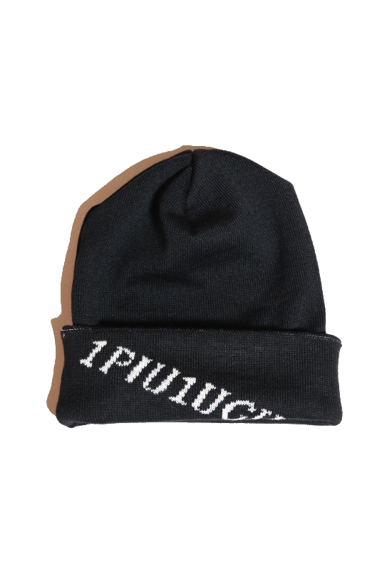 1PIU1UGUALE3 BLACK JACQUARD LOGO