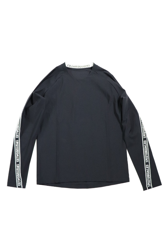 R[10] 113 LOGO LINE JACQUARD TAPE CHANGE CREW LONG SLEEVE CUT