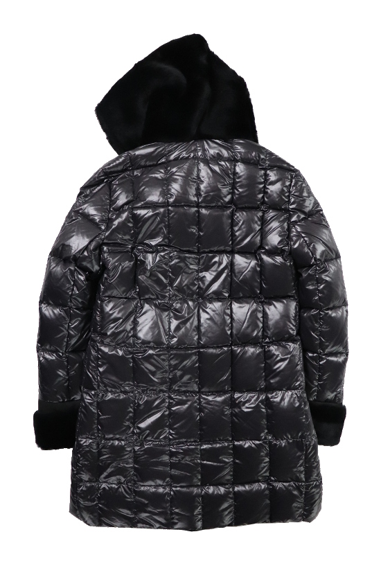 1PIU1UGUALE3 × EMMETI NEW SQUARE WRAP HOODED COAT