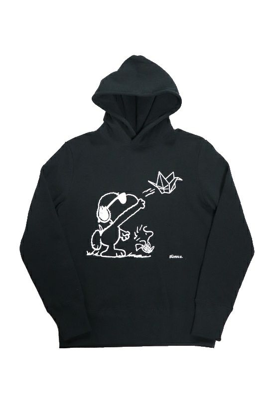 PEANUTS PULLOVER PARKA［BLACK］