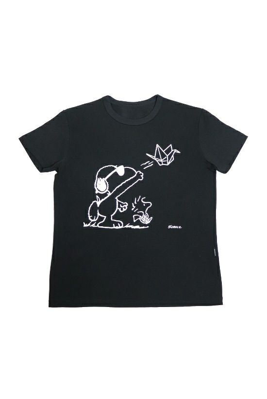 PEANUTS S/S CREW［BLACK］