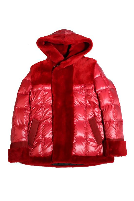 EMMETI NEW SQUARE HOODED COAT