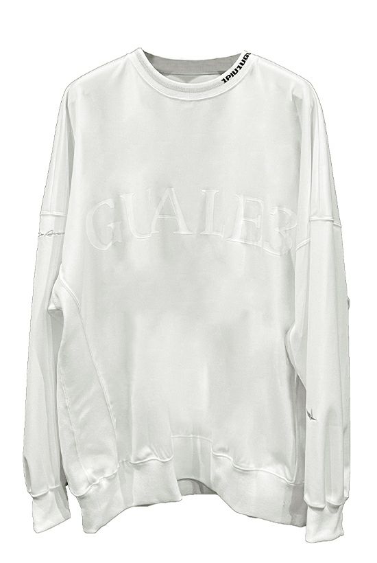 MIKURU ASAKURA DROP SHOULDER BIG CREW [WHITE]