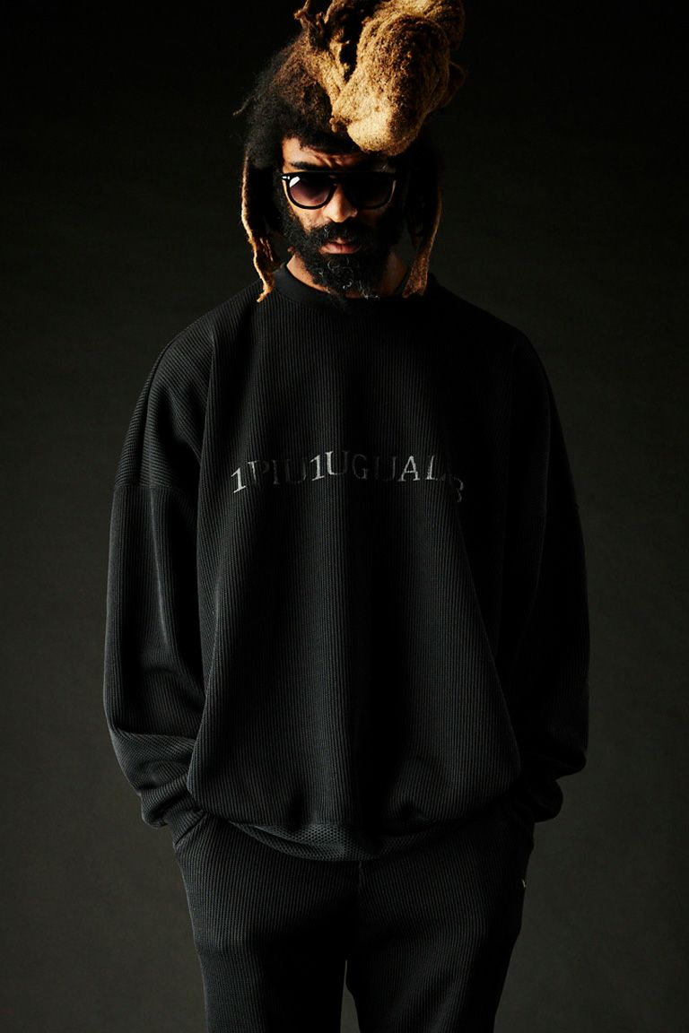 【1PIU1UGUALE3 Xmas Gift Selection】1PIU1UGUALE3 SPORT KNIT BIG CREW