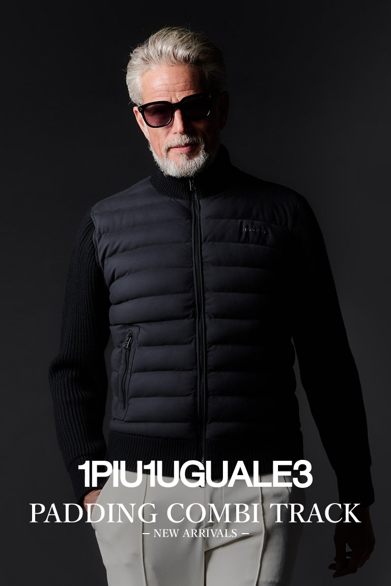 【1PIU1UGUALE3】軽やかで上品な存在感を放つ新作ブルゾン