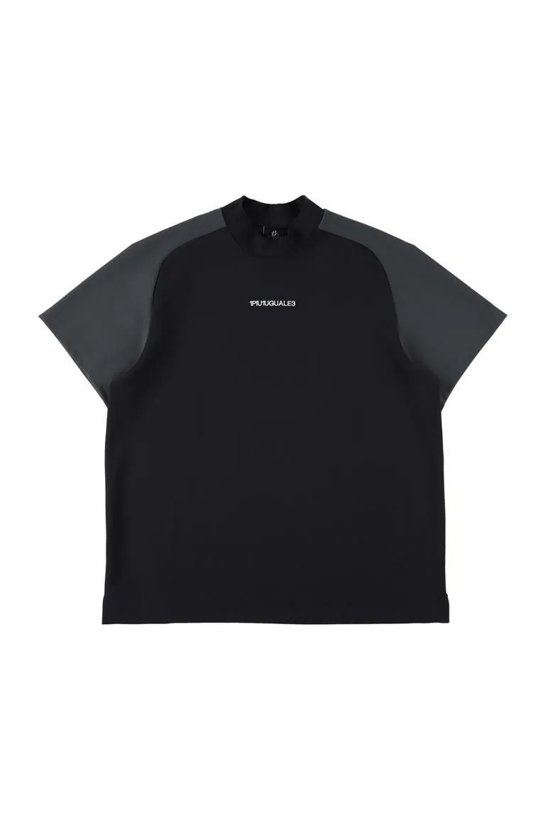 1PIU1UGUALE3 冷感ゴルフモックネック ブラック&グレー Ⅵサイズ 春夏ゴルフ】一枚でスタイルが完成するモックネック - 【公式】VATOMCE