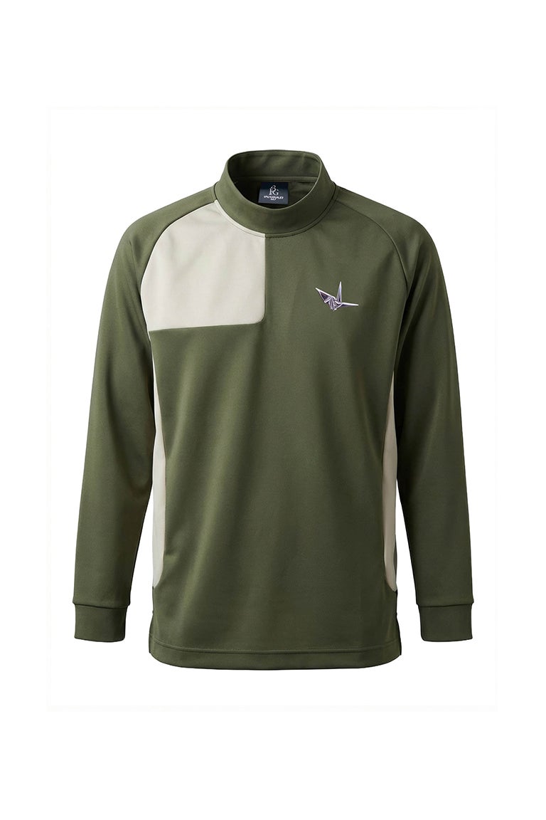 SHOULDER PANEL MOCK NECK SLEEVE［KHAKI］ | VATOMCE | 1PIU1UGUALE3